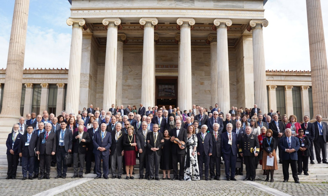 International academy delegates at the Academy of Athens